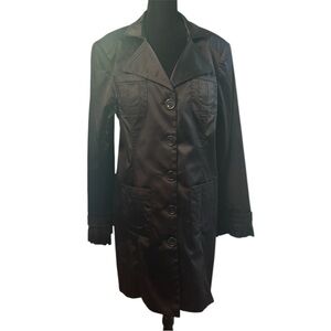 Dalia‎ Collection Black Trench Coat